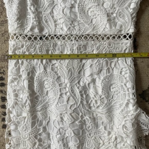 Briarwood White Lace Ruffled Midi Dress - Picture 8 of 9